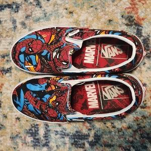 COPY - Rare Marvel Spiderman Vans classic slip on shoes men size 7/women size 8…